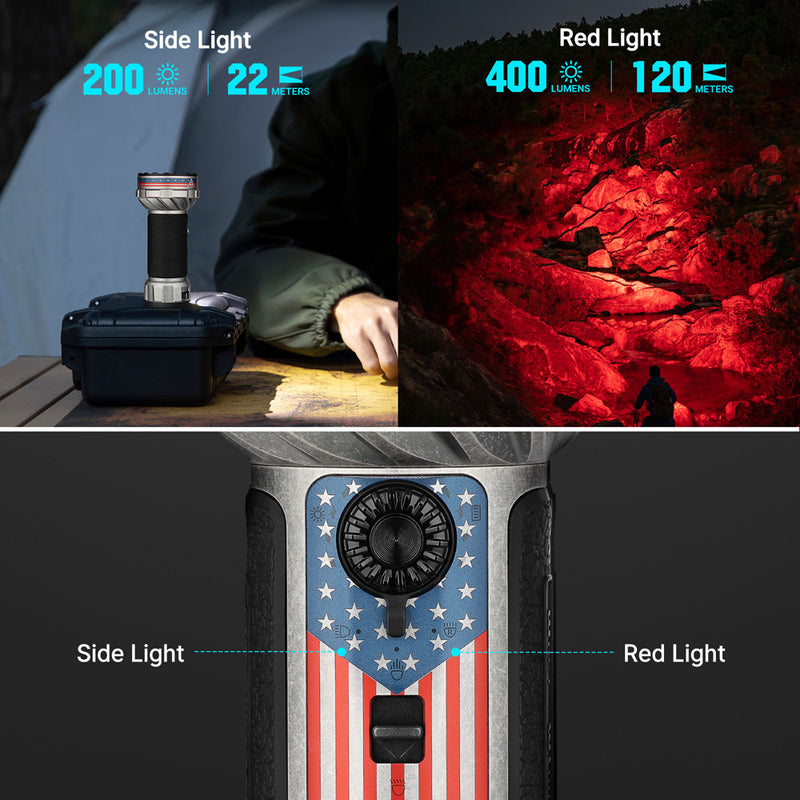 Olight Marauder Mini 2 Stars & Stripes Edition Flashlight (MARAUDERMINI2SSE)