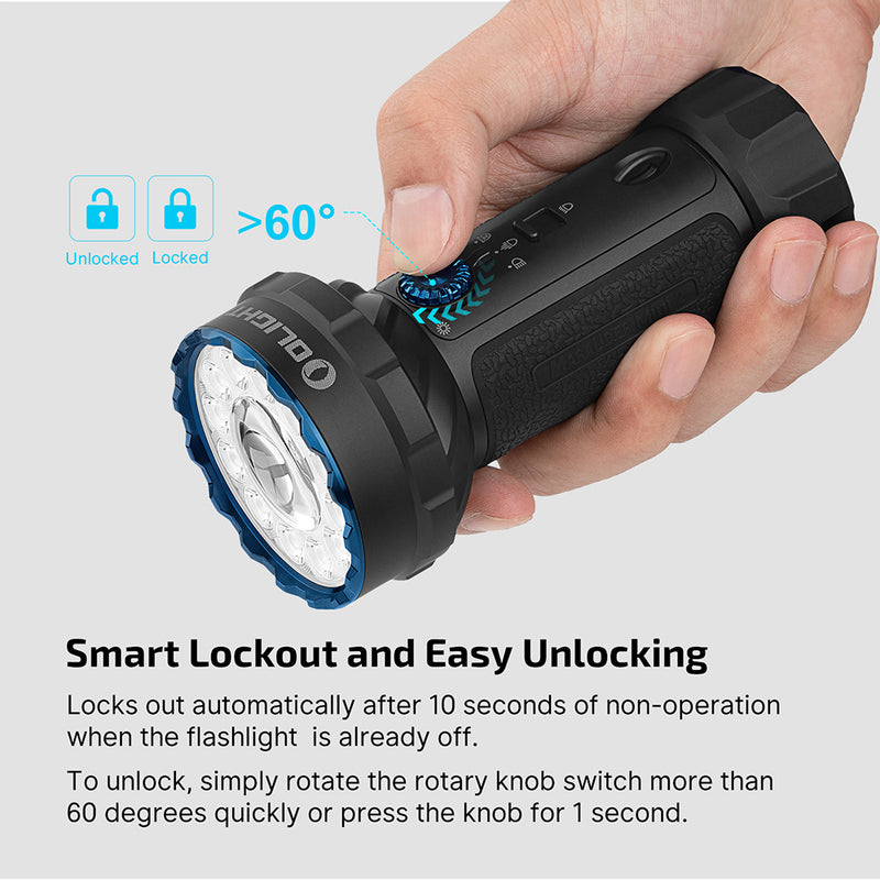 Olight Marauder Mini 2 Compact Powerful Flashlight Matte Black (MARAUDERMINI2BK)