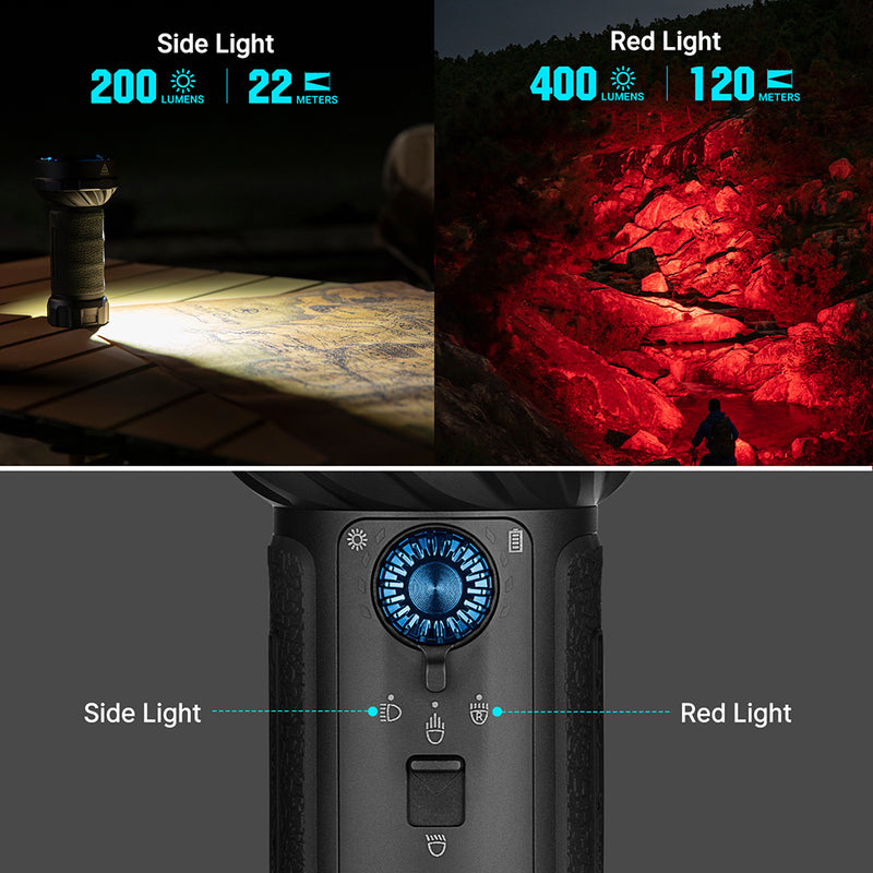 Olight Marauder Mini 2 Compact Powerful Flashlight Matte Black (MARAUDERMINI2BK)