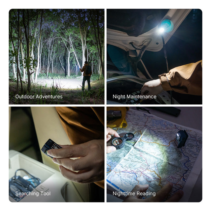 Oclip Ultra Stars & Stripes Edition Clip-On EDC Light with Flood, Spot, and UV Modes