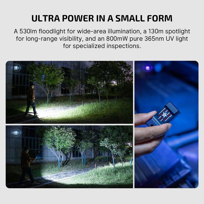 Oclip Ultra Stars & Stripes Edition Clip-On EDC Light with Flood, Spot, and UV Modes
