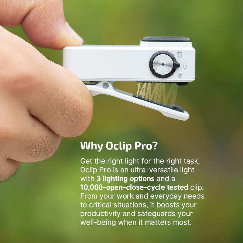 Olight Oclip Pro Clip on Flashlight with Floodlight Spotlight and Red Light  Oclip Pro White Dragon & Phoenix Edition