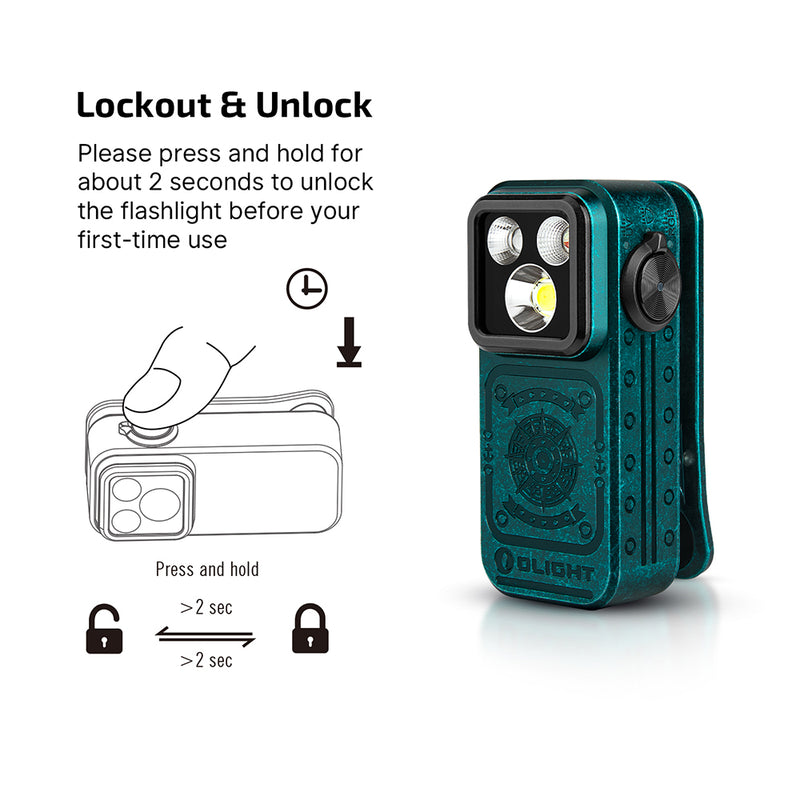 Olight Oclip Pro S Sunken Artifact / Oclip Pro Multifunctional EDC Clip Flashlight