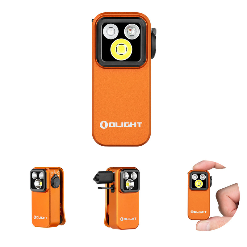 Oclip Pro S Orange / Oclip Pro Multifunctional EDC Clip Flashlight