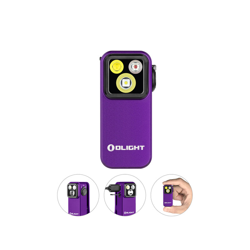 Olight Oclip Pro Clip ON Purple Flashlight (OCLIPPROPU)
