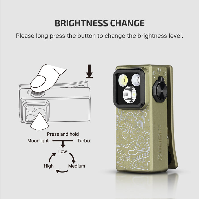 Olight Oclip Ultra Olive Topo Limited (OCLIPULTRAOT)