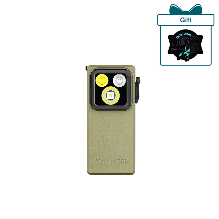 Olight Oclip Ultra Olive Green + BONUS: Oclip Ultra Patch Gift (B0DTG49MBC)