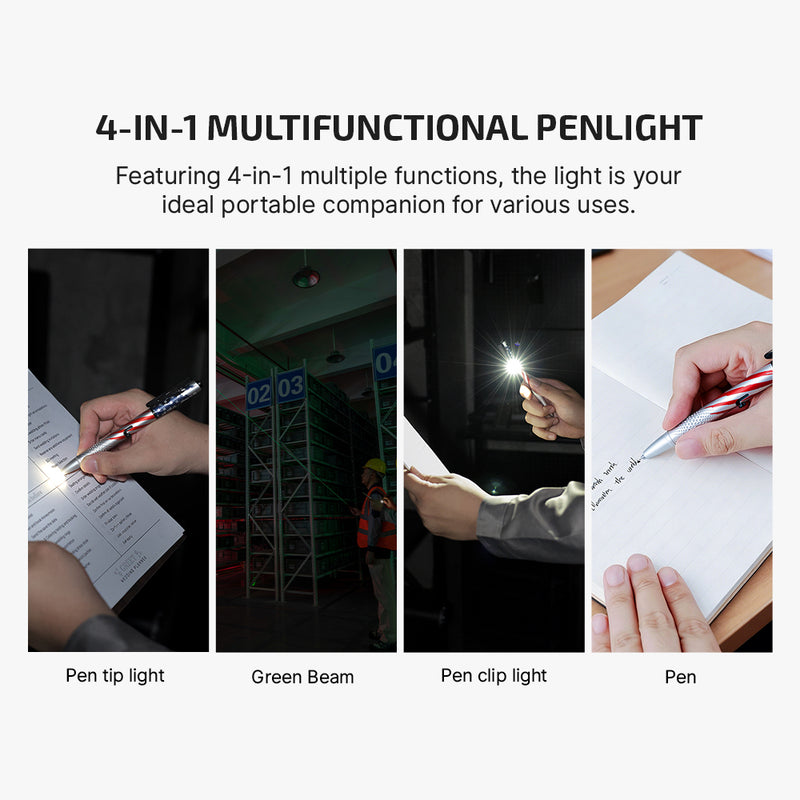 Olight O'Pen 3 Stars & Stripes Edition Pen Light (OPEN3SSE)