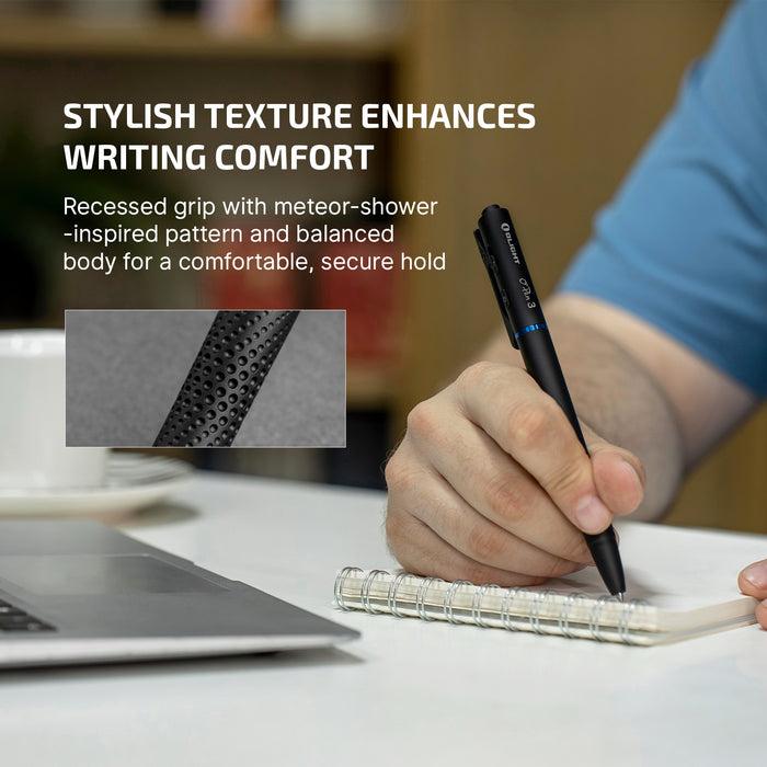 Olight O'Pen 3 Multifunctional Pen Light with 120 Lumens & Green Laser Black