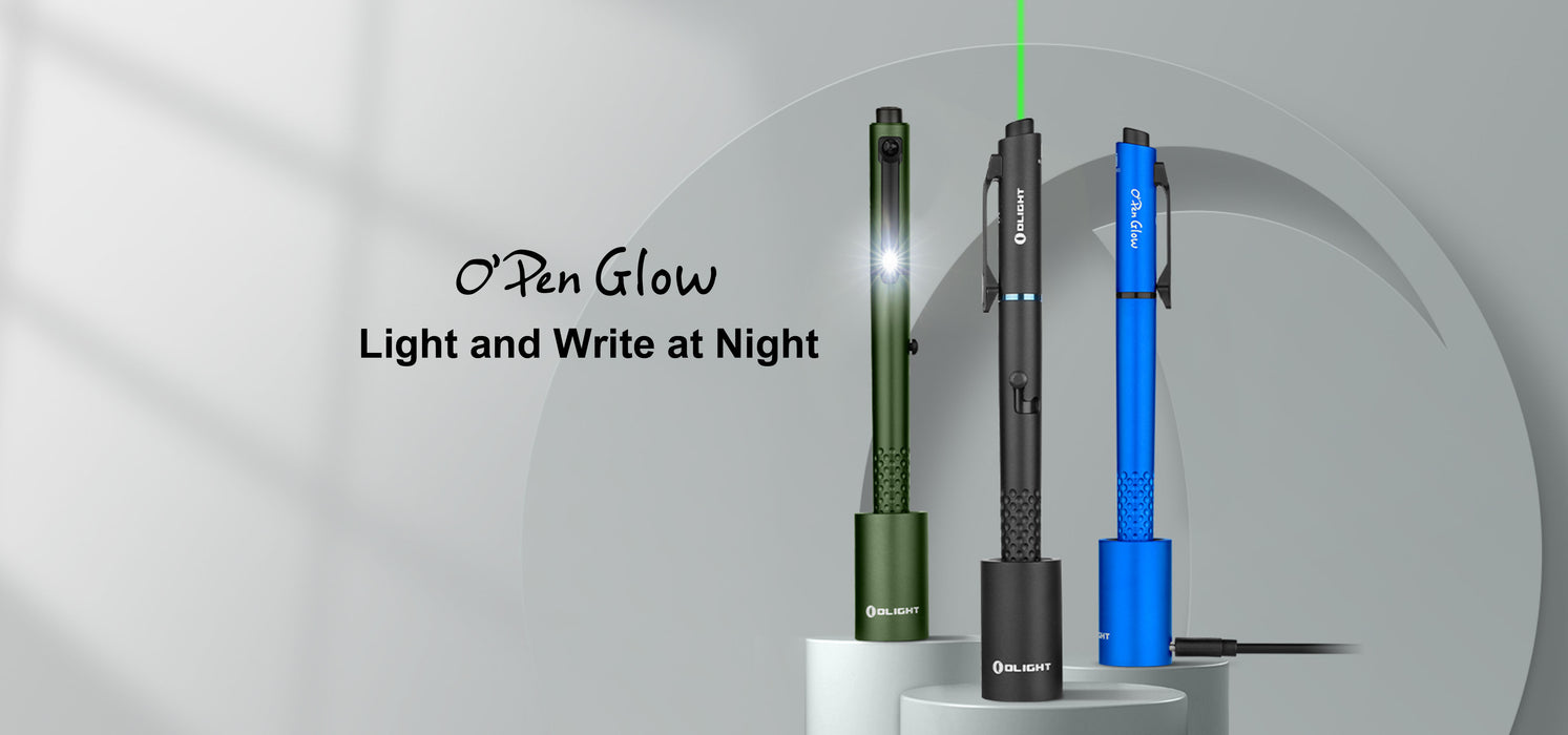 Olight O'Pen Glow Blue Penlight (OPENGLOWBU)