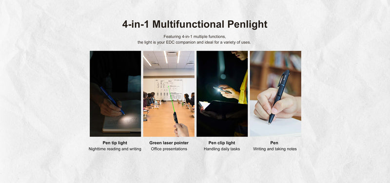 Olight O'Pen Glow Black Penlight (OPENGLOWBK)