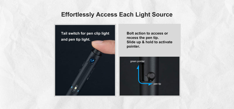 Olight O'Pen Glow Black Penlight (OPENGLOWBK)