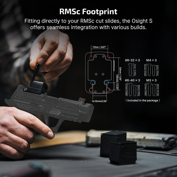 Olight Osight S Rechargeable 2 MOA Red Dot Sight (OSIGHTS2)