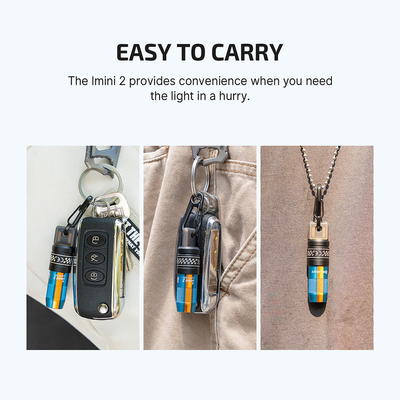 Olight imini 2 Rechargeable Magnetic Mini Flashlight Roadster