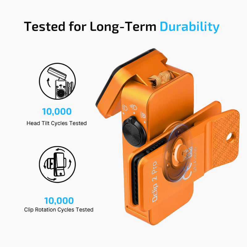 Olight Oclip 2 Pro Orange Clip Flashlight (OCLIP2PROOG)