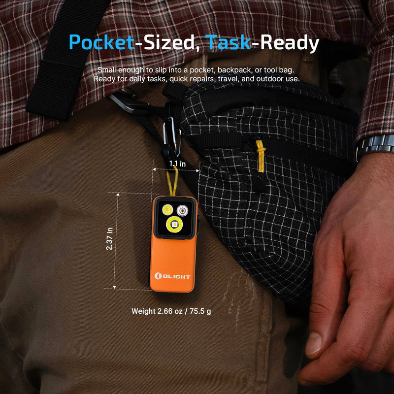 Olight Oclip 2 Pro Orange Clip Flashlight (OCLIP2PROOG)