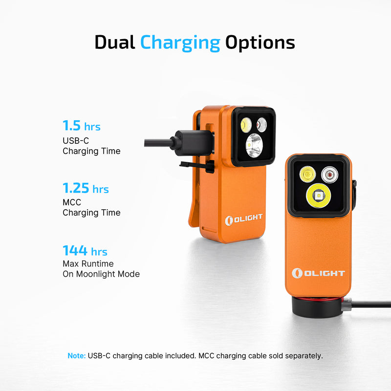 Olight Oclip 2 Pro Orange Clip Flashlight (OCLIP2PROOG)