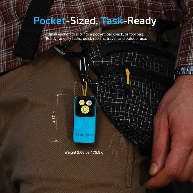 Olight Oclip 2 Pro Tidal Blue Clip Flashlight (OCLIP2PROTB)
