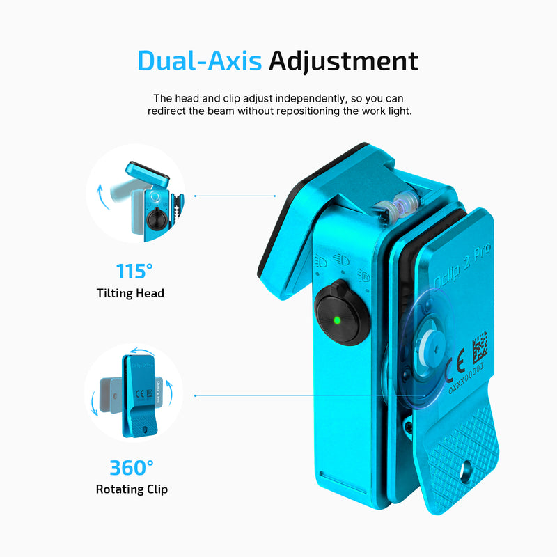 Olight Oclip 2 Pro Tidal Blue Clip Flashlight (OCLIP2PROTB)