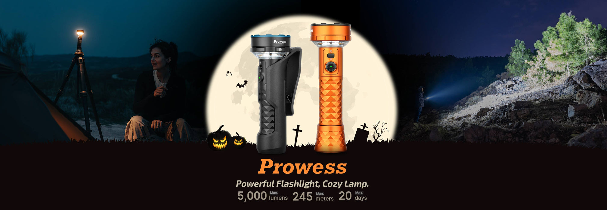Olight Prowess Orange Multifunctional Flashlight (PROWESSORG)