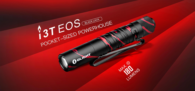 Olight i3T EOS Black Lava Limited EDC Flashlight (I3TBKLV)