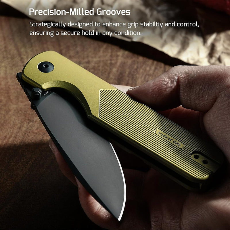 Olight Duron EDC Knife Olive Green O-Aluminum Handle Nitro-V Steel Blade
