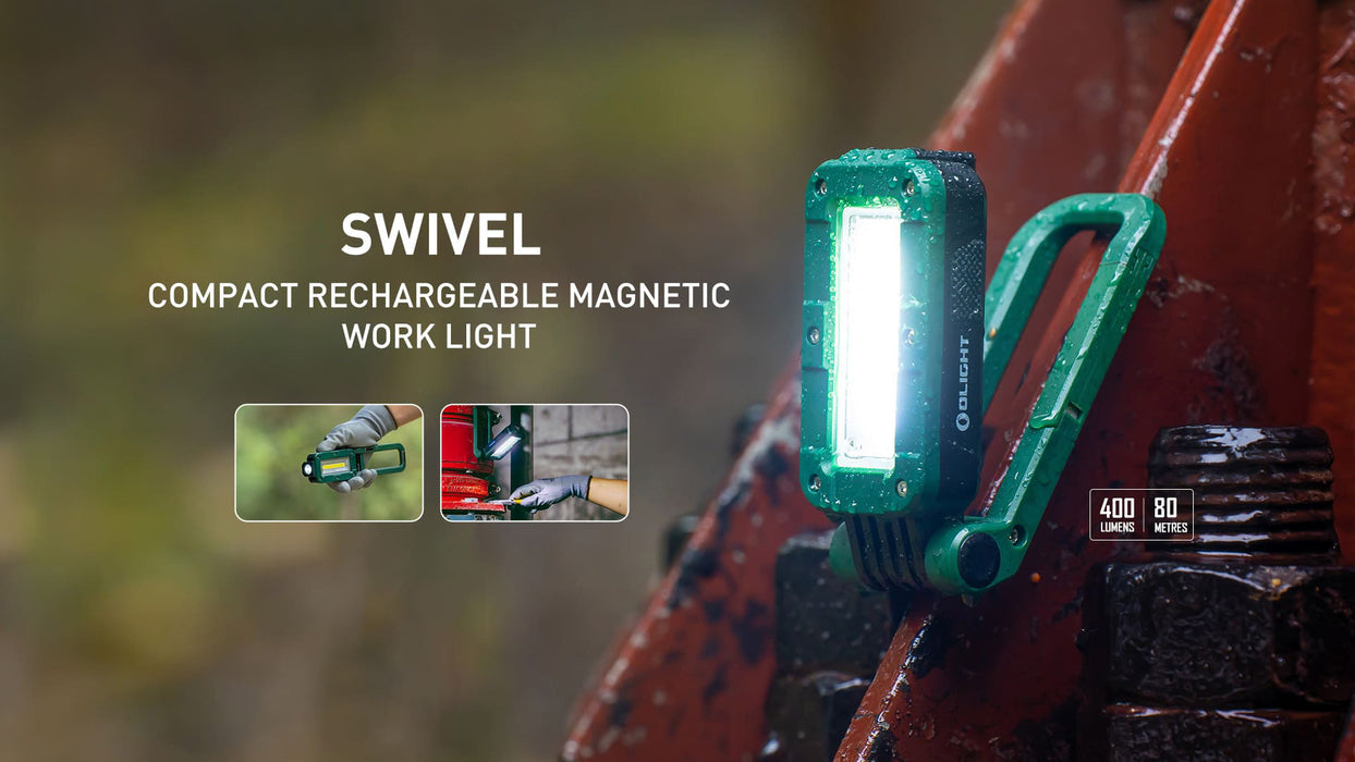 Olight Swivel Moss Green COB Work Light (SWIVELMSG)