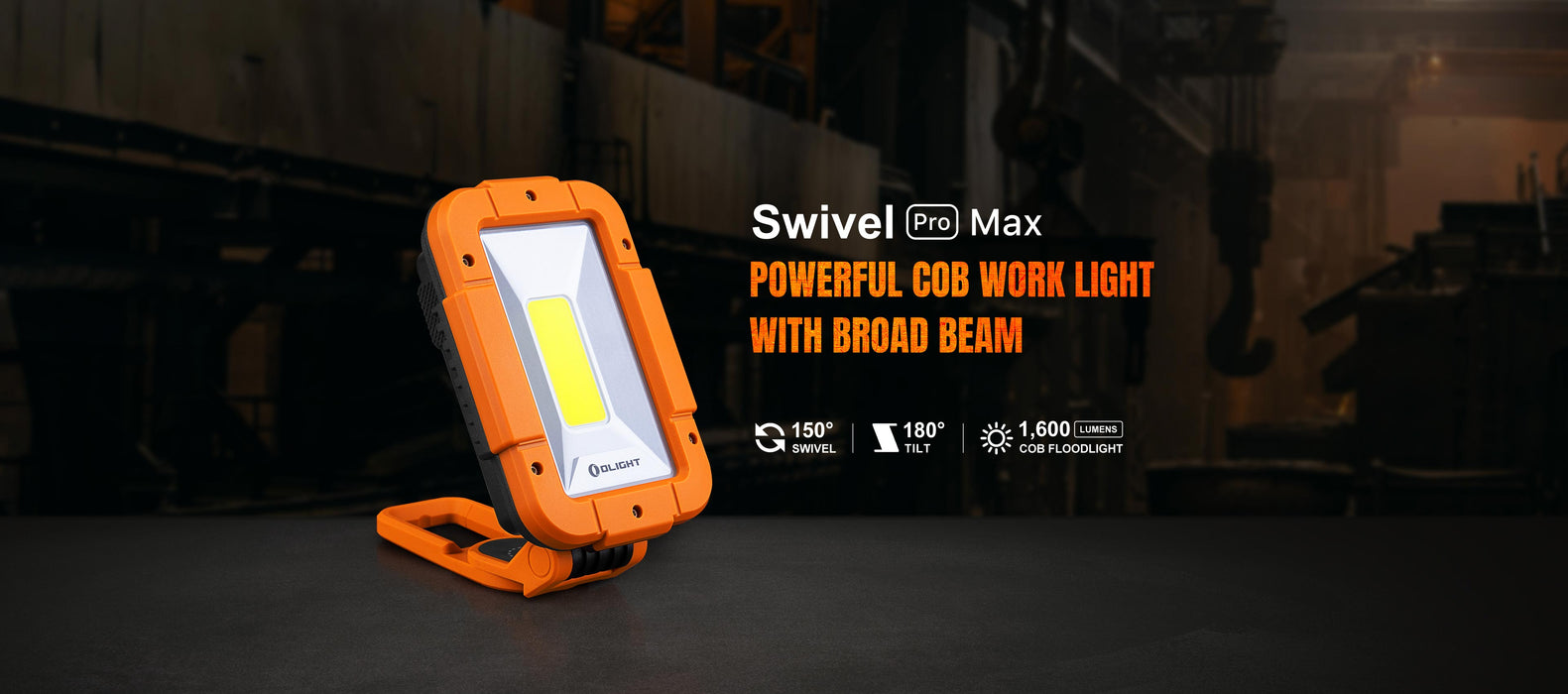 Olight Swivel Pro Max Rotatable & Foldable Work Light (SWIVELPROMAXOG)