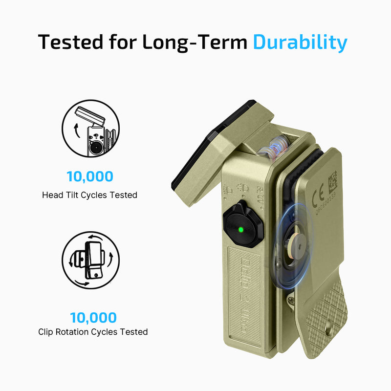 Olight Oclip 2 Ultra Olive Green Clip Flashlight (OCLIPULTTRAOG)
